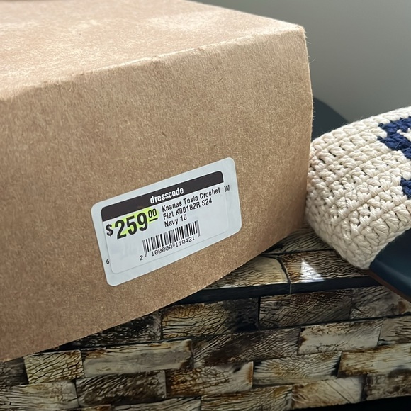 NWT KAANAS Tesia Slide Sandals - Navy - Size 10 - Picture 9 of 10